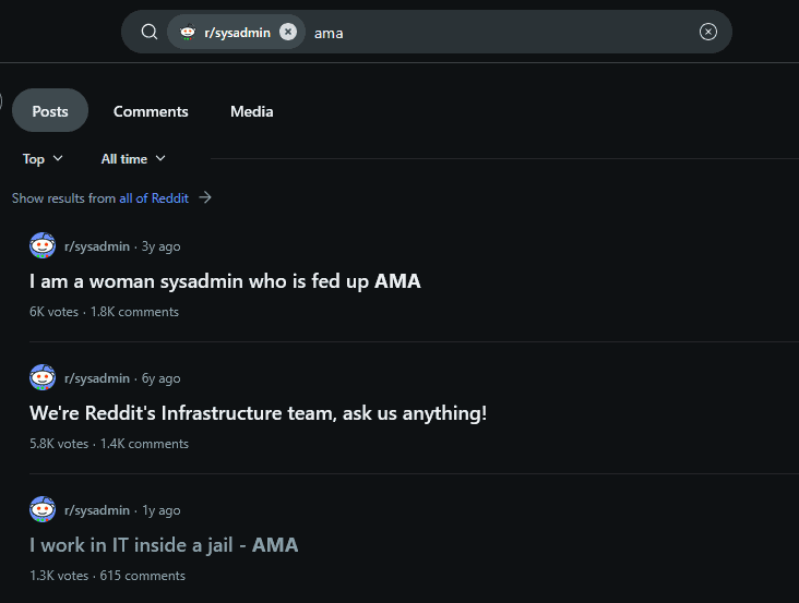 AMA posts get engagement