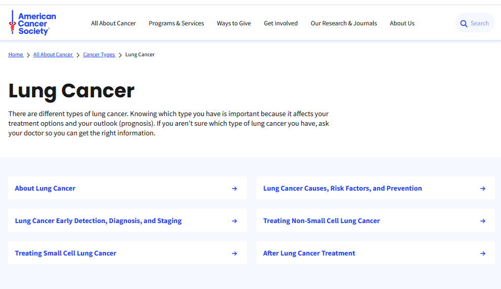 Long-form hub pages