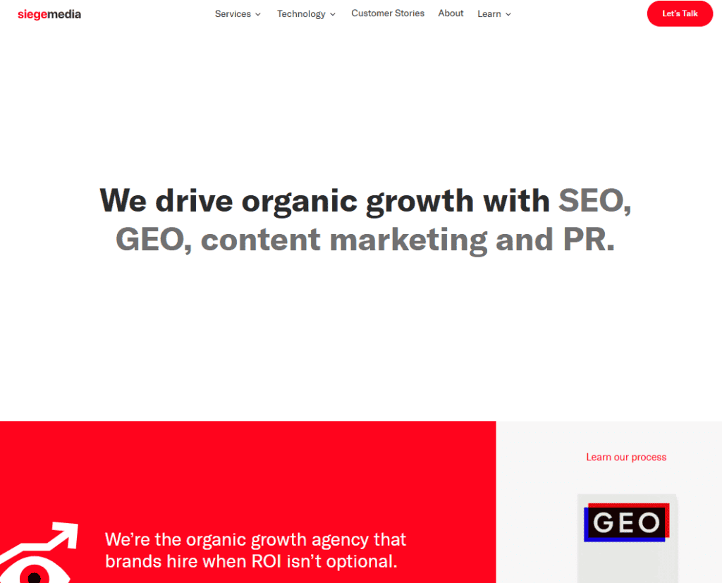 AEO GEO agency Siege Media