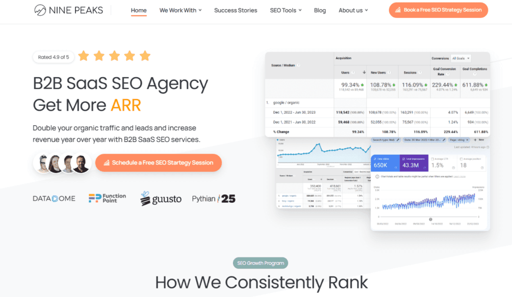 AEO GEO agency Nine Peaks Media