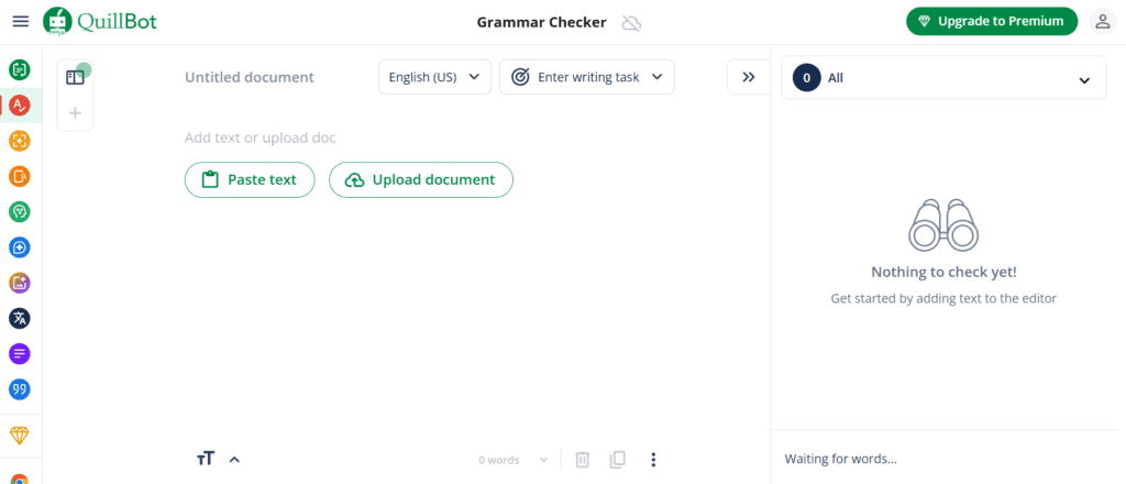 Example of a free grammar checker.