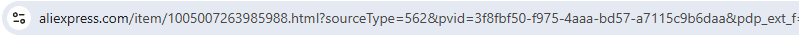 Example of a dynamic URL. 