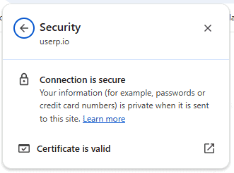 uSERP security. 