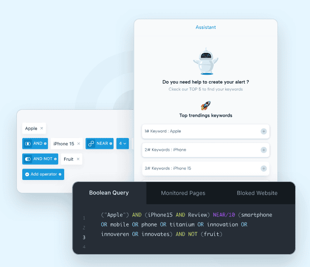 Query building in Mention.