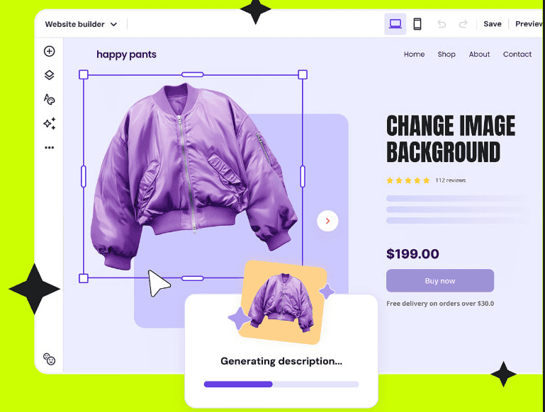 Hostinger AI website builder.