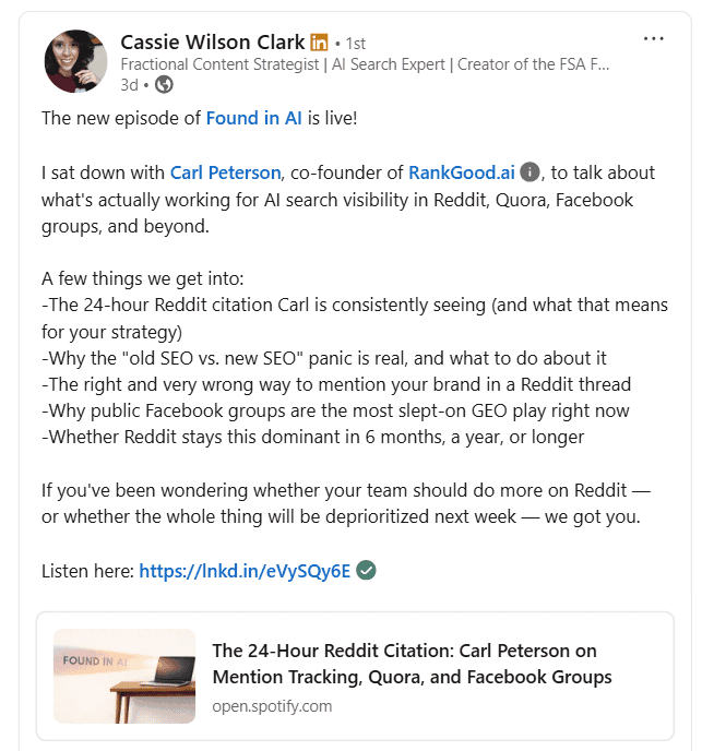 Podcast Post